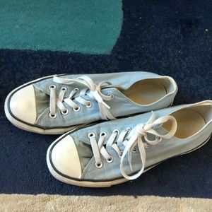 Light blue Converse Gently used